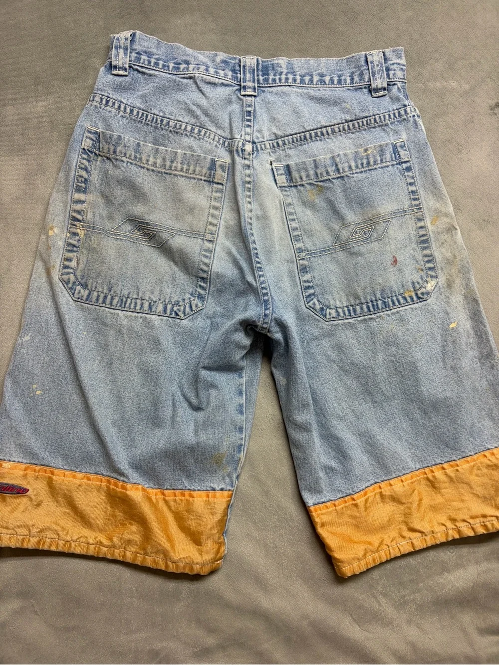 VTG Gasoline Ralph Nakash Denim Shorts 29 Baggy JNCO Style Skate Y2K Distressed